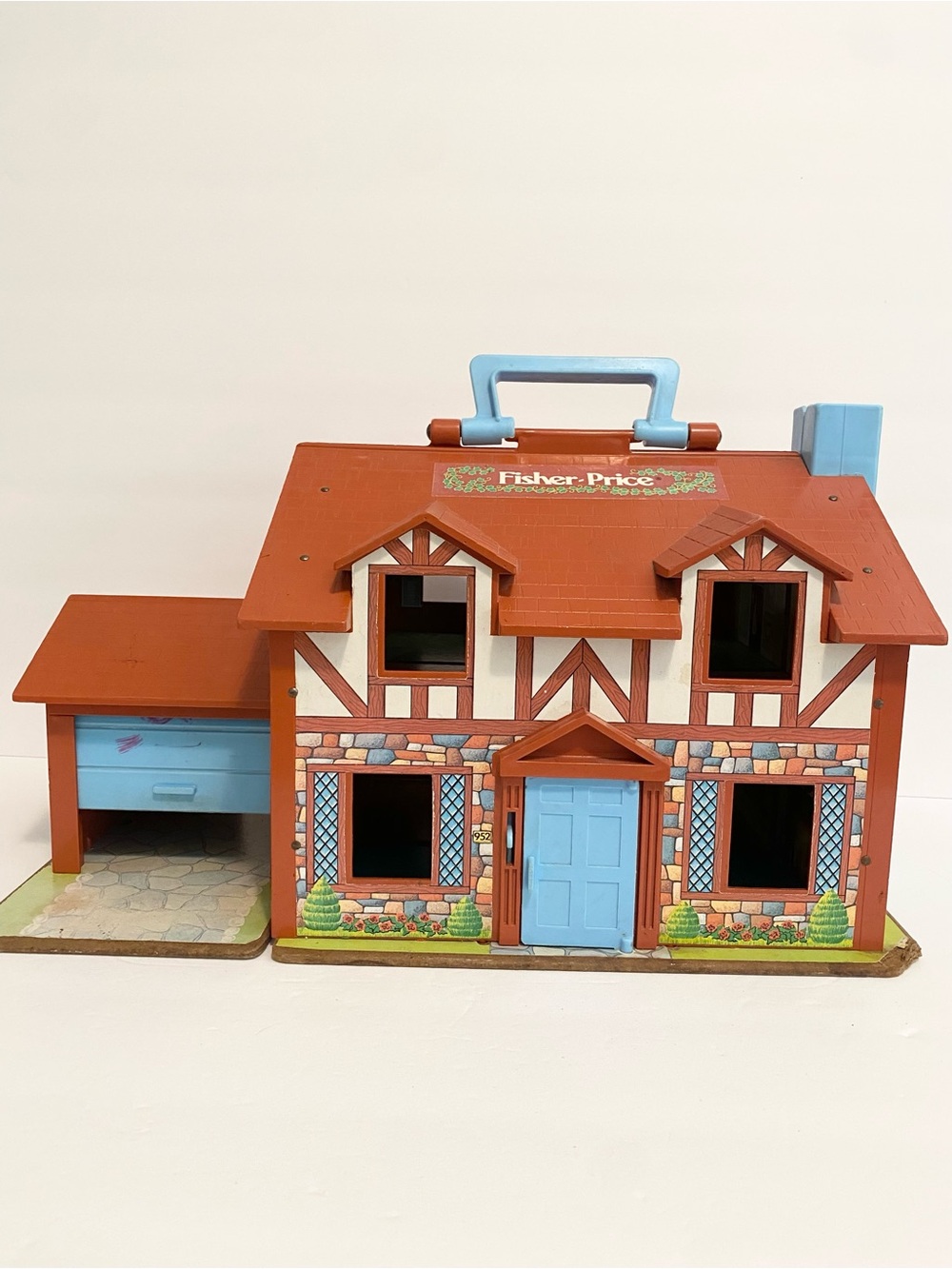 Fisher Price Family House Tudor Style 1980 Vintage Little People Building Retro